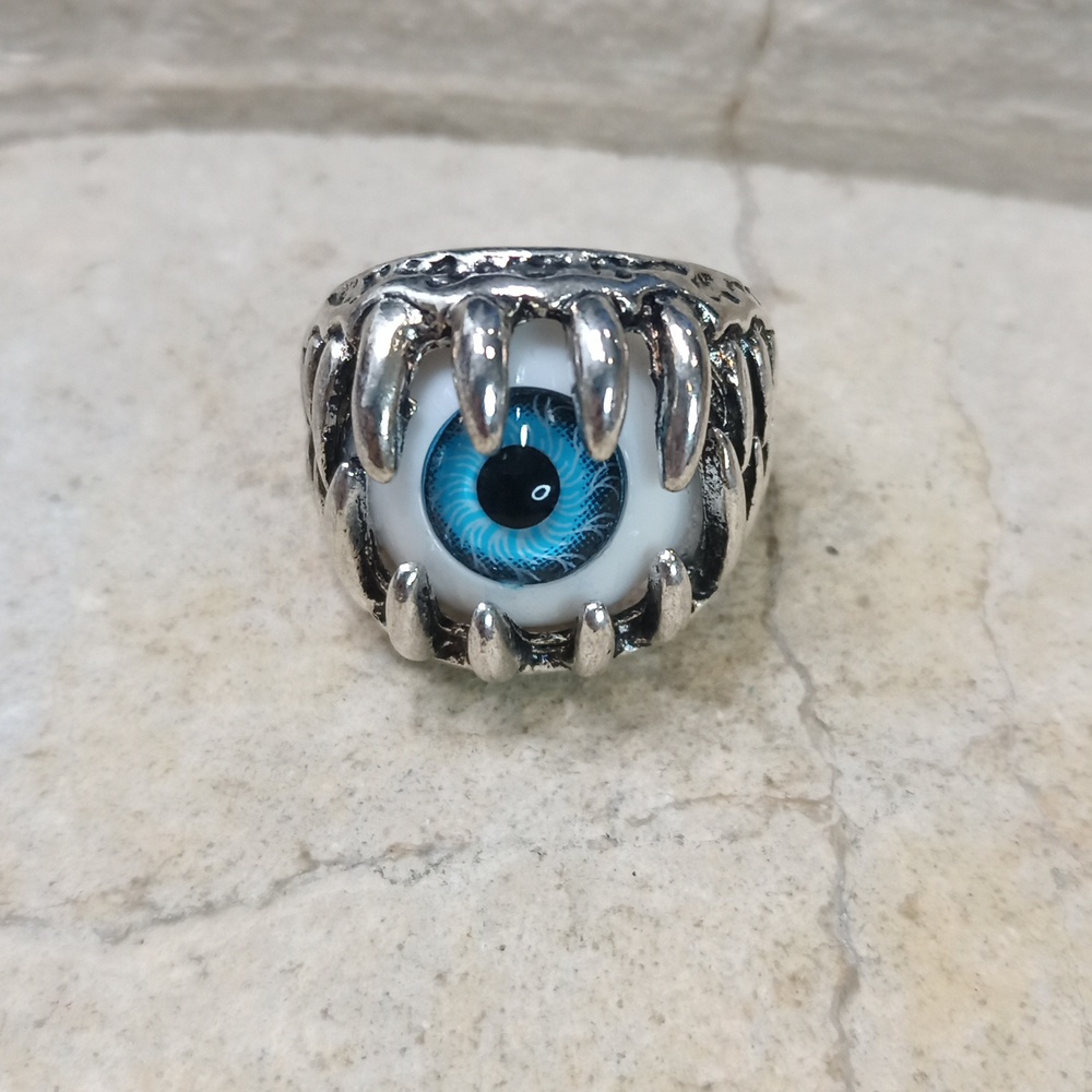 Silver Evil Eye Ring